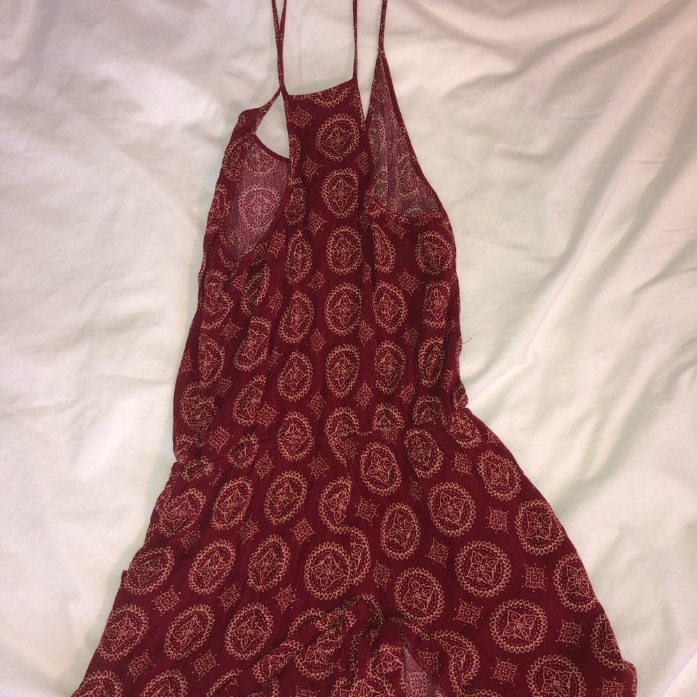 Red Print Romper - Picture 3 of 3